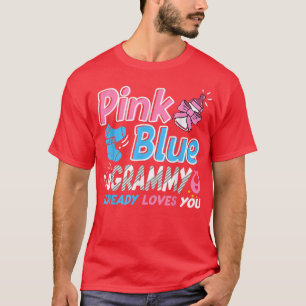 Camiseta Vovô Rosa Ou Azul Te Ama A Revelação De Gênero De
