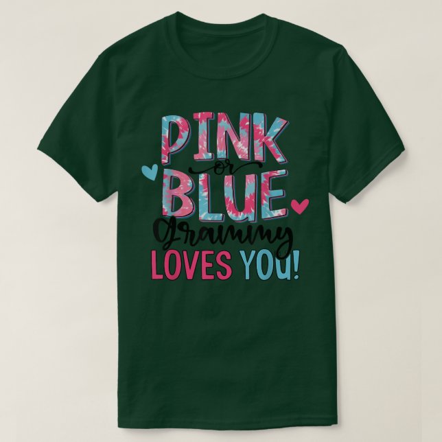 Camiseta Vovô Rosa Ou Azul Te Ama A Tocar Sexo De Bebê (Frente do Design)
