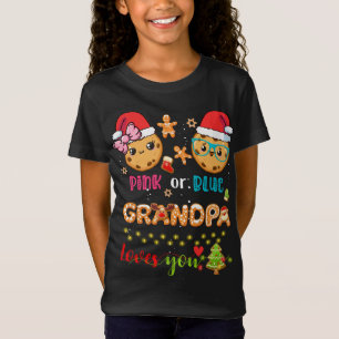 Camiseta Vovô Rosa Ou Azul Te Ama Cookies De Natal G