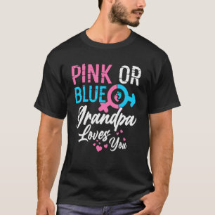 Camiseta Vovô Rosa Ou Azul Te Ama Muito