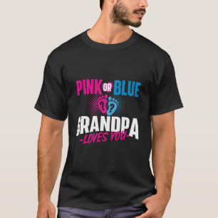 Camiseta Vovô Rosa Ou Azul Te Ama - Raio De Revolução De Gê