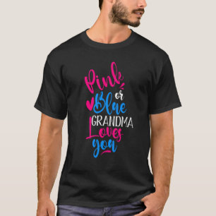Camiseta Vovó Rosa Ou Azul Te Ama Sexo Revelando 3
