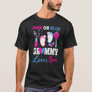 Camiseta Vovô Rosa Ou Azul Te Ama Vídeo De Gênero Bebê
