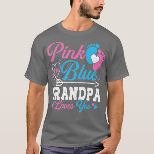 Camiseta Vovô Rosa Ou Azul Te Ama, Vovô Reveal