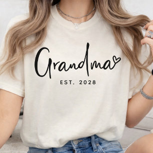 Camiseta Vovó Roteiro Personalizado Elegante Avó