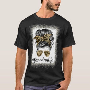 Camiseta Vovó Sangrenta Vida Leopardo Mensagem Mulher Canho