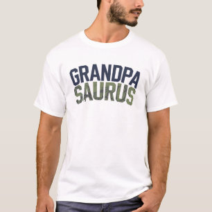 Camiseta Vovô Saurus Dinossauro Engraçado