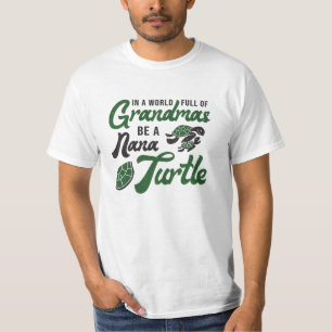 Camiseta Vovó Seja Uma Tartaruga Nana Tartaruga Tartarugas