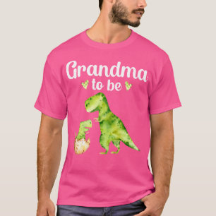 Camiseta Vovó Ser Chá de fraldas De Dinossauro T-Rex