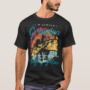 Camiseta Vovô Simples Ama de Violão - Tee Reproduzível para