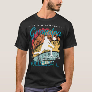 Camiseta Vovô Simples Joy de Voleibol - Teto Whimsical para