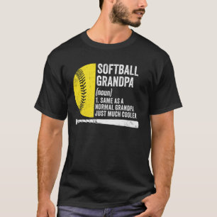 Camiseta Vovô Softball Definição Engraçado Vovô Softball