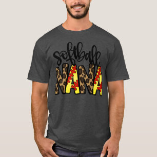 Camiseta Vovó Softball Nana Leopard Softball