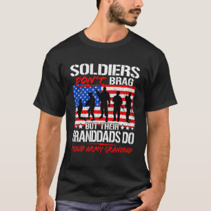 Camiseta Vovô Soldado Do Exército Não Traga Gran Engraçado