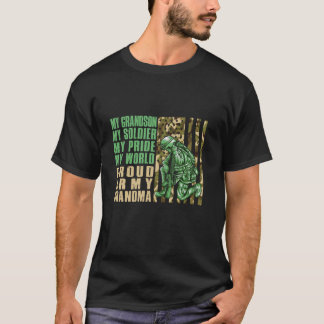 Camiseta Vovó Soldado do Exército Orgulhoso Avô EUA América
