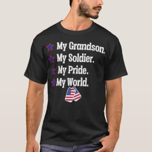 Camiseta Vovô Soldado Orgulha Hero Cavaleiro Militar