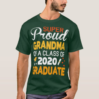 Camiseta Vovó Super Orgulhosa De Uma Classe De Formando 202