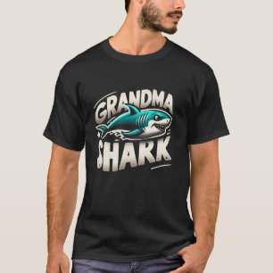 Camiseta Vovó Tubarão Tubarão Engraçado Família Combinando