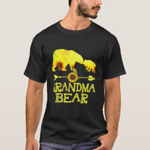 Camiseta Vovó Ursa Girassol Mãe Pai