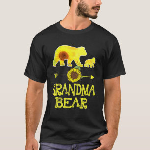 Camiseta Vovó Ursa Girassol Mãe Pai Família Matchi