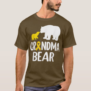 Camiseta Vovó Ursa Infantil Suporte à Consciência do Cancer