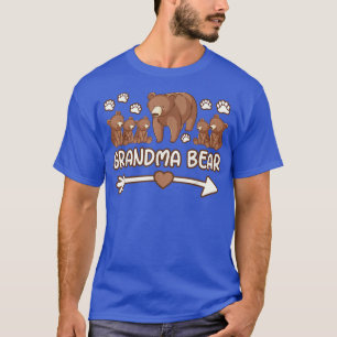 Camiseta vovó urso 5 filhotes camisetas, vovó urso shir