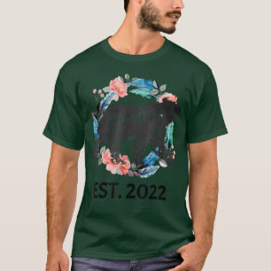 Camiseta Vovó urso est 2022 novo bebê gravidez da mãe