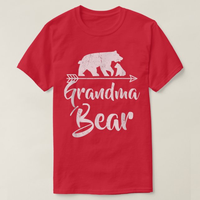 Camiseta Vovó Urso T Melhor Dia de os pais da Mãe  (Frente do Design)