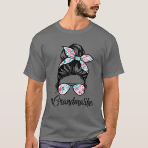 Camiseta Vovó Vida Mensageira Cabelo Roupa Mulher Diversão