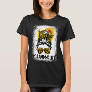 Camiseta Vovó Viva Cabelo Mensageiro Torneiro Girassol Mãe