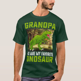 Camiseta Vovô, você é meu dinossauro favorito