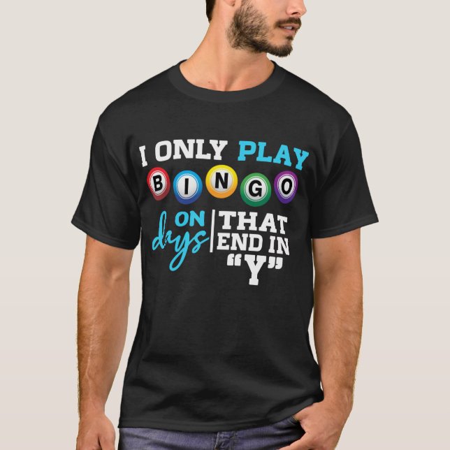 Camiseta Vovô vovô Bingo Gambling viciado em bingo (Frente)