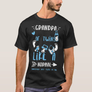 Camiseta Vovô Vovô De Gêmeos Como Um Vovô Normal B