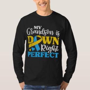 Camiseta Vovô Vovó de Síndrome de Down Vovô Trisomia