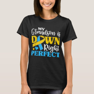 Camiseta Vovô Vovó de Síndrome de Down Vovô Trisomia