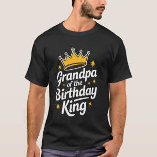 Camiseta Vovô Vovô Do Rei Do Aniversário