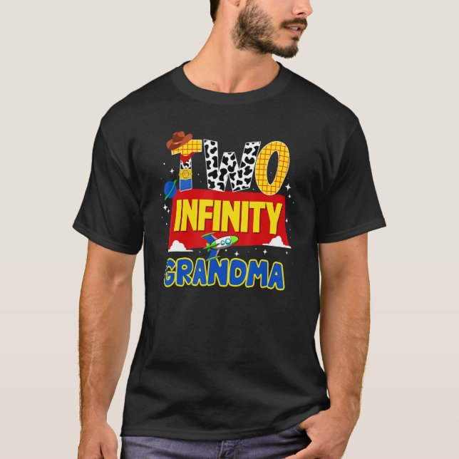 Camiseta Vovó Vovó Dois Infinitos E Além De Aniversário De (Frente)