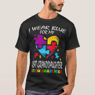 Camiseta Vovó Vovô Excelente Azul Vovó neta Autismo Auti