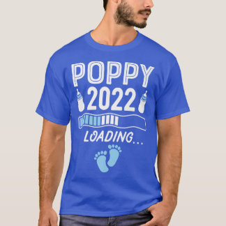 Camiseta Vovô Vovô Poppy 2022 Carregando Gravidez Vovô