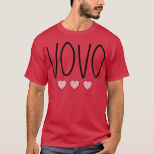 Camiseta Vovo Vovó portuguesa Avó Coração Mínimo