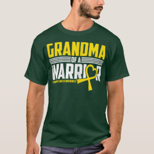 Camiseta Vovó Vovó Sobrevivente de Consciência do Cancer na