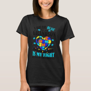 Camiseta Vovô Vovô, Visto Azul Para Meu Avô Autismo