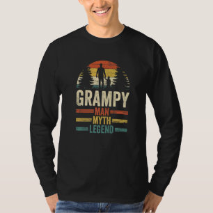 Camiseta Vovô Vovô Vovô Grampy Man Myth Legend Fa