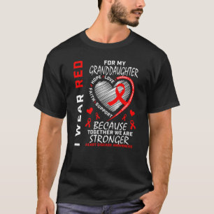 Camiseta Vovó Vovô Vovô Red Vovô Doença Cardíaca Vov