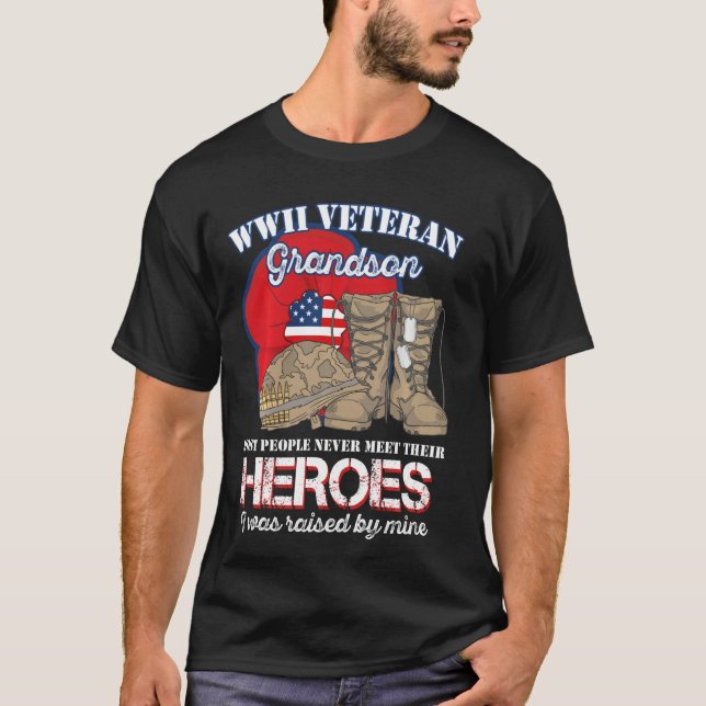 Camiseta Vovô Wwii Veteran A Maioria Das Pessoas Nunca Enco (Frente)