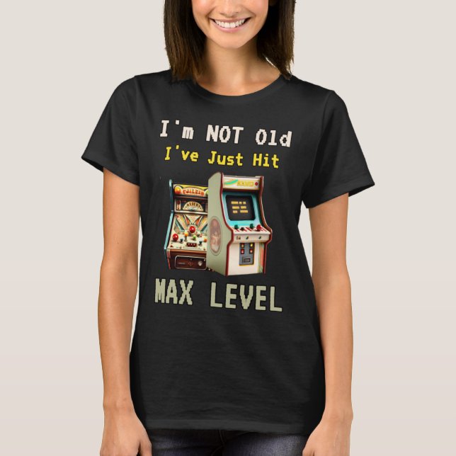 Camiseta Vovós Vintage Games de Nível Máx. (Frente)