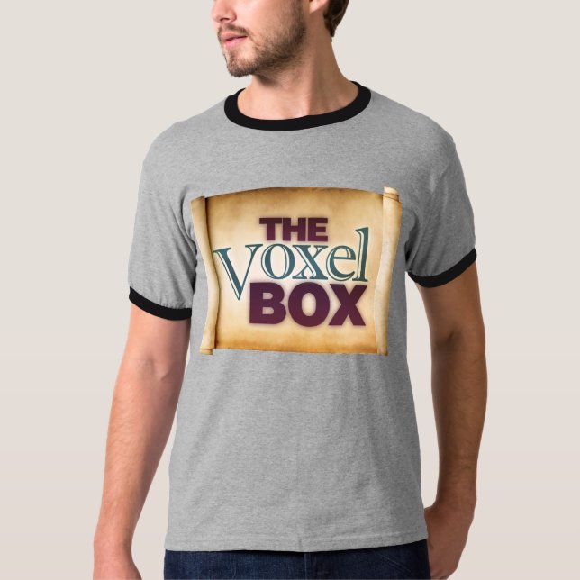 Camiseta VoxelShirt - o logotipo do rolo de VoxelBox (Frente)