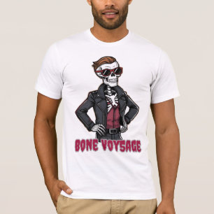Camiseta Voyage óssea - Viagem de Halloween de esqueleto en