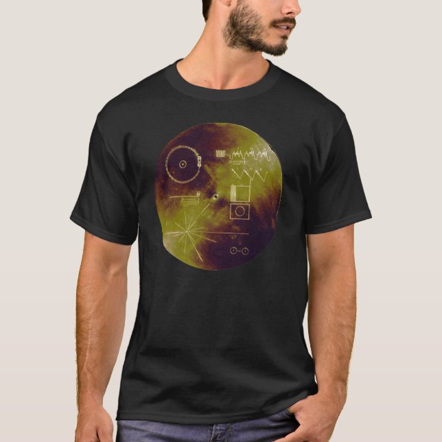 Camiseta Voyager 1 e 2 Registros de Ouros Sons da Terra (Frente)