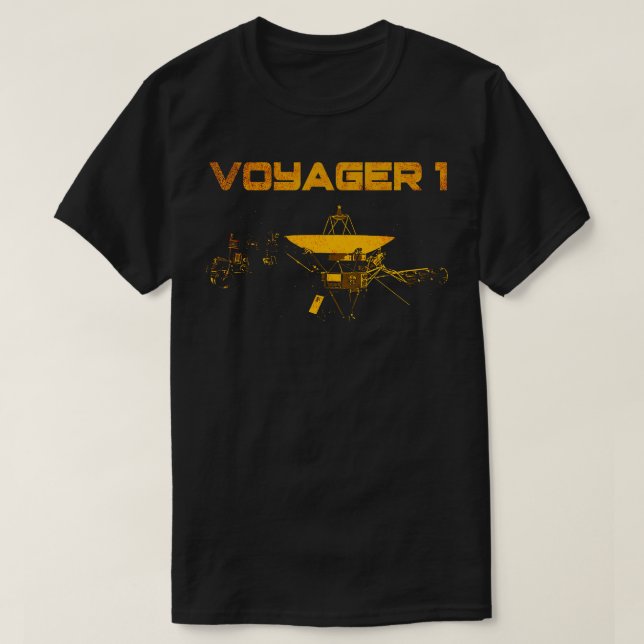 Camiseta Voyager 1 Sonda Espacial Interestelar 10 (Frente do Design)